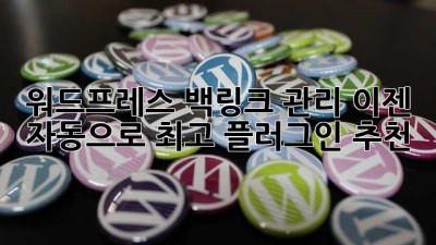 워드프레스 백링크 관리, 이젠 자동으로! 최고 플러그인 추천