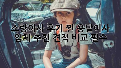 소량이사 후기 찐! 용달이사 업체 추천🚚💨 견적 비교 필수!