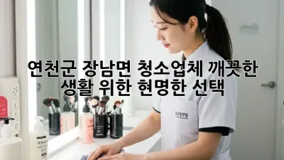 연천군 장남면 청소업체, 깨끗한 생활 위한 현명한 선택!
